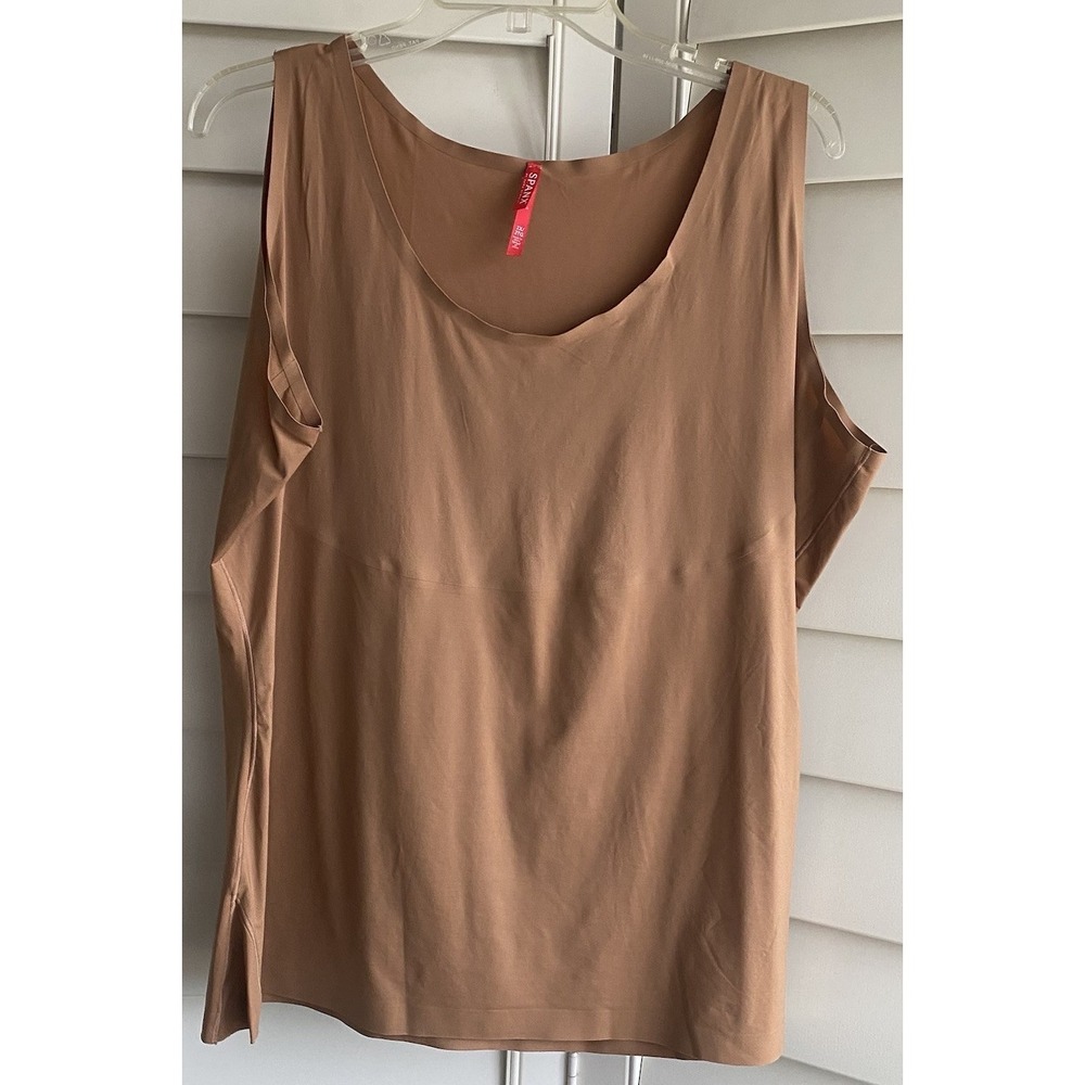 Spanx Trust Your Thinstincts Brown Tank Top Camisole Women Plus 2X ShapeWEAR EUC